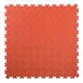 Klickfliese Riffelblech terrakotta 500x500x4mm