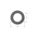 Moosgummi EPDM Schlauchprofil D=16x26mm (L=50m)