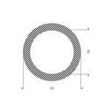 Moosgummi EPDM Schlauchprofil D=24x32mm (L=20m)