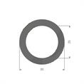 Moosgummi EPDM Schlauchprofil D=25x35mm (L=25m)