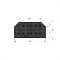 Moosgummi Lukendichtung BxH=40x20mm (L=25m)