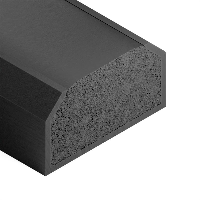Moosgummi Lukendichtung BxH= 94x50mm (L=10m)