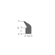 Moosgummi Profil BxH=10,5x23mm (L=50m)