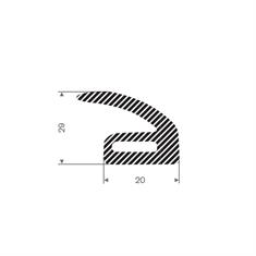 Gummistreifen 100x5 mm selbstklebend (L=10m) - Technikplaza