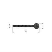 Moosgummi Profil BxH=32x7mm (L=50m)