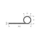 Moosgummi Profil BxH=36x13mm (L=50m)