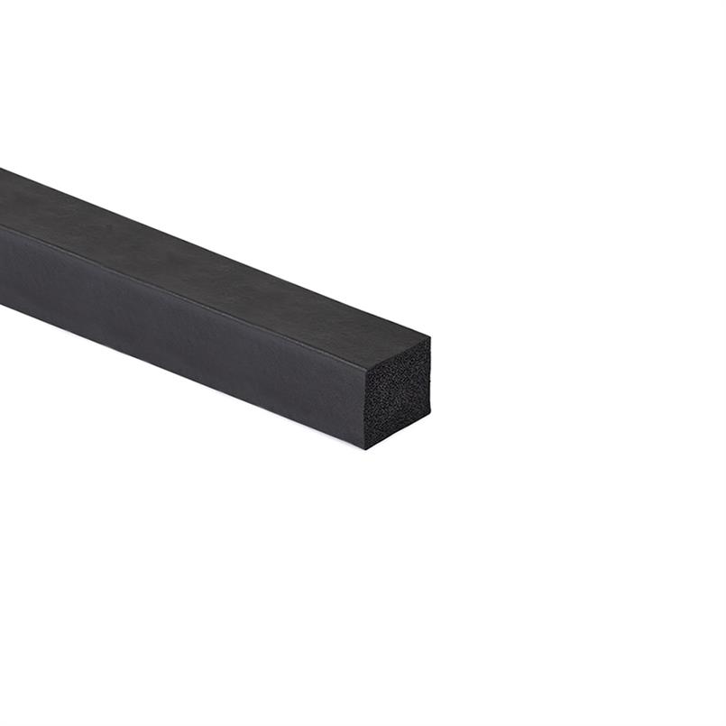 Moosgummi Vierkantprofil BxH= 15x15mm (L=50m)