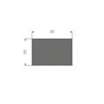 Moosgummi Vierkantprofil BxH= 30x20mm (L=25m)