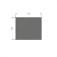 Moosgummi Vierkantprofil BxH= 35x30mm (L=15m)
