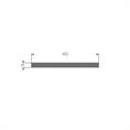 Moosgummi Vierkantprofil BxH= 40x3mm (L=10m)