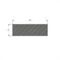 Moosgummi Vierkantprofil BxH= 45x15mm (L=25m)