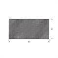 Moosgummi Vierkantprofil BxH= 80x40mm (L=10m)