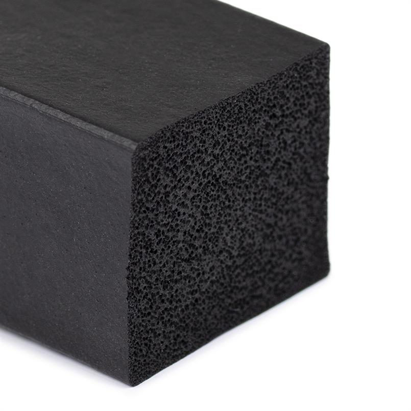 Moosgummi Vierkantprofil BxH= 80x80mm (L=5m)