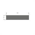 Moosgummi Vierkantprofil grau BxH= 50x10mm (L=25m)