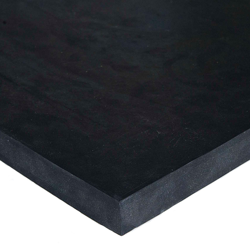 RS PRO Gummimatte Neopren, Schwarz, 1m x 20mm x 2m 122kg/m³