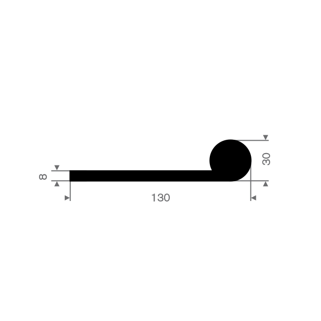 Notenprofil BxH= 130x30mm (L=15m)