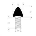 Parabelpuffer Typ KP/D 10x10mm (Set 10 Stück)