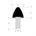 Parabelpuffer Typ KP/D 20x20mm (Set 10 Stück)