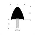 Parabelpuffer Typ KP/D 30x30mm (Set 10 Stück)