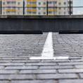 Parkplatzbegrenzung schwarz LxBxH=1865x155x100mm