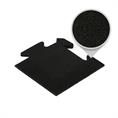 Puzzlematte premium Eckstück schwarz 15mm