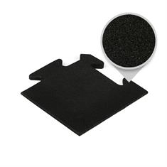 Puzzlematte premium Eckstück schwarz 15mm