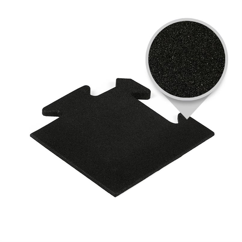 Puzzlematte premium Eckstück schwarz 15mm