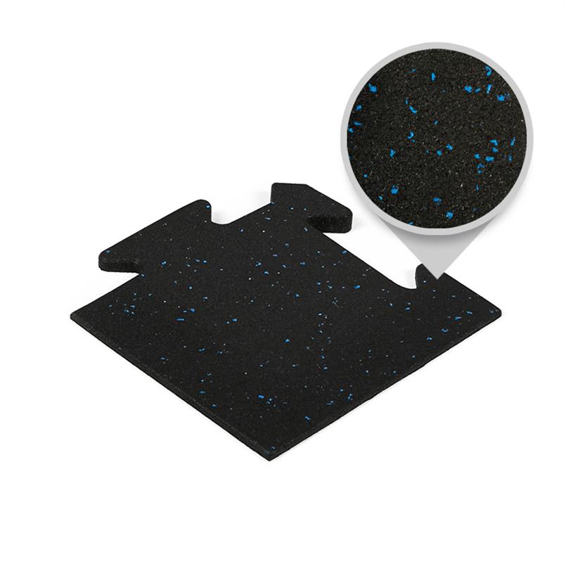 Puzzlematte premium Eckstück schwarz/blau 15mm