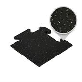 Puzzlematte premium Eckstück schwarz/grau 15mm
