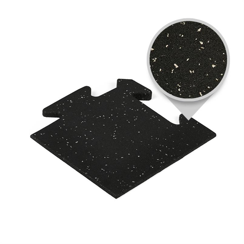 Puzzlematte premium Eckstück schwarz/grau 15mm