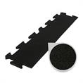 Puzzlematte premium randstück schwarz 15mm