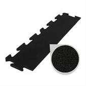 Puzzlematte premium randstück schwarz 15mm