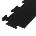 Puzzlematte premium randstück schwarz/blau 15mm