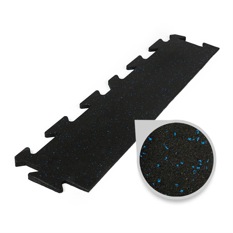 Puzzlematte premium randstück schwarz/blau 15mm