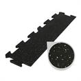 Puzzlematte premium randstück schwarz/grau 15mm
