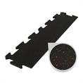 Puzzlematte premium randstück schwarz/rot 15mm