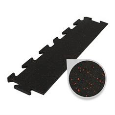 Puzzlematte premium randstück schwarz/rot 15mm