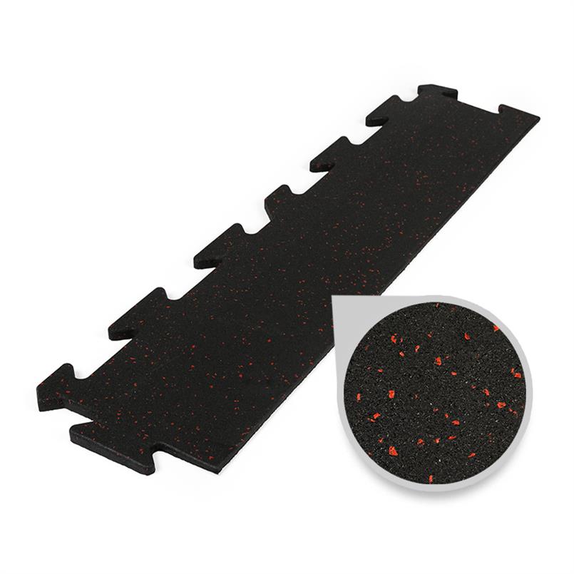 Puzzlematte premium randstück schwarz/rot 15mm