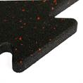 Puzzlematte premium schwarz/rot 100x100x1,5cm