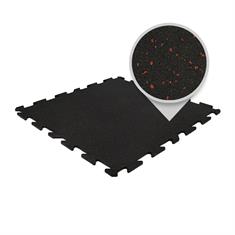 Puzzlematte premium schwarz/rot 100x100x1,5cm