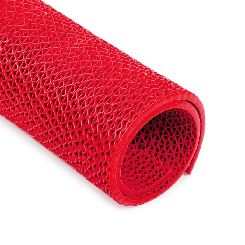 PVC Antirutschmatte rot 200x120cm - Technikplaza