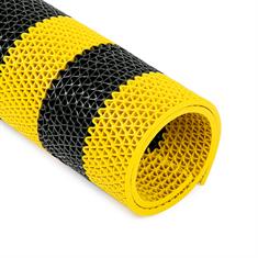 PVC Antirutschmatte schwarz/gelb 500x120cm