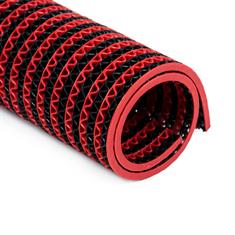 PVC Antirutschmatte schwarz/rot klein 200x120cm