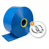 PVC Flachschlauch DN=200mm supreme mit zwei Schlauchschellen (L=50m)