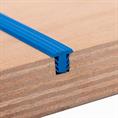PVC Fugenabdeckprofil blau BxH= 12x10,8mm (L=25m)