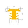 PVC Fugenabdeckprofil gelb BxH= 12x10,8mm (L=25m)