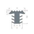 PVC Fugenabdeckprofil grau BxH= 12x10,8mm (L=25m)