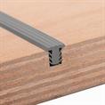 PVC Fugenabdeckprofil grau BxH= 12x10,8mm (L=25m)