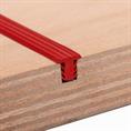 PVC Fugenabdeckprofil rot BxH=12x10,8mm (L=25m)