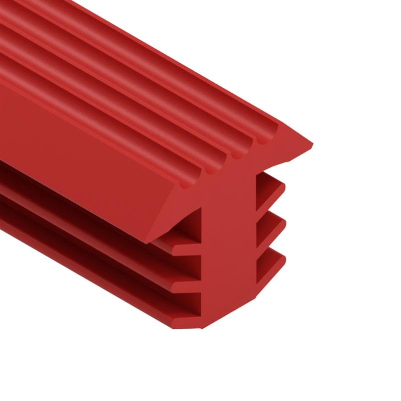 PVC Fugenabdeckprofil rot BxH=12x10,8mm (L=25m)